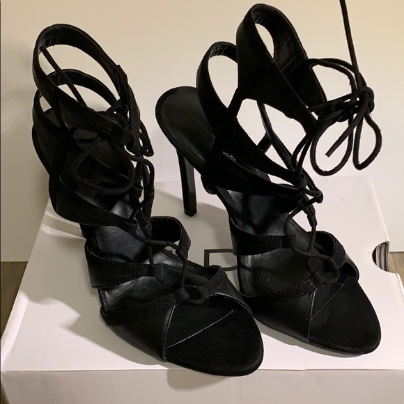 Zara basic lace up heels - Picture 2 of 3